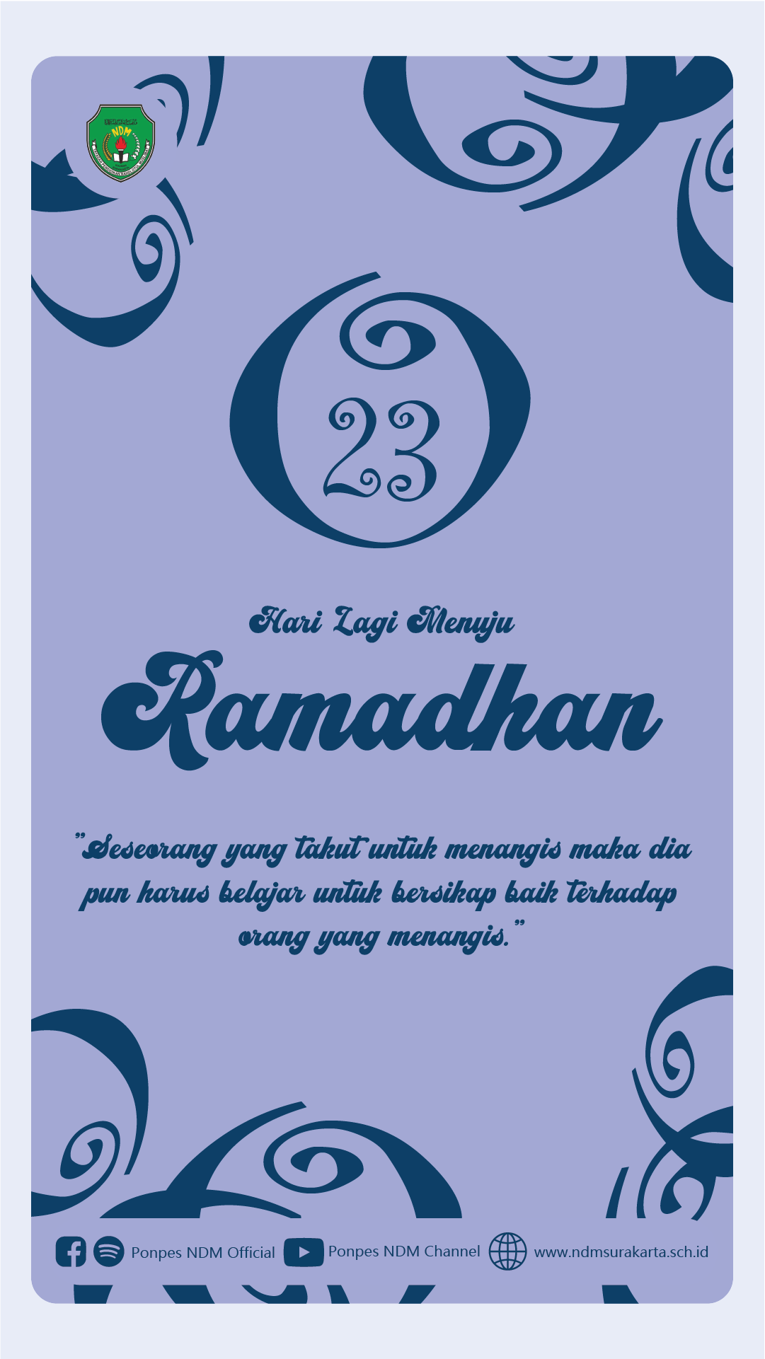 H-23Menuju Ramadhan 1443 H / 2022 M