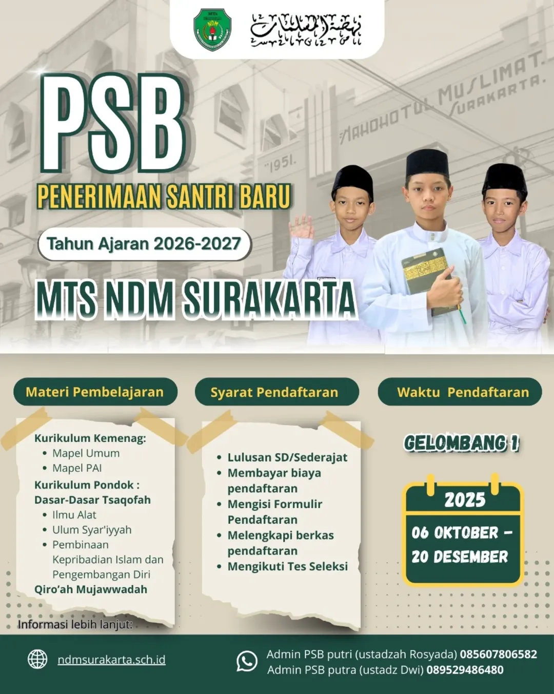 Brosur PSB Putra 1