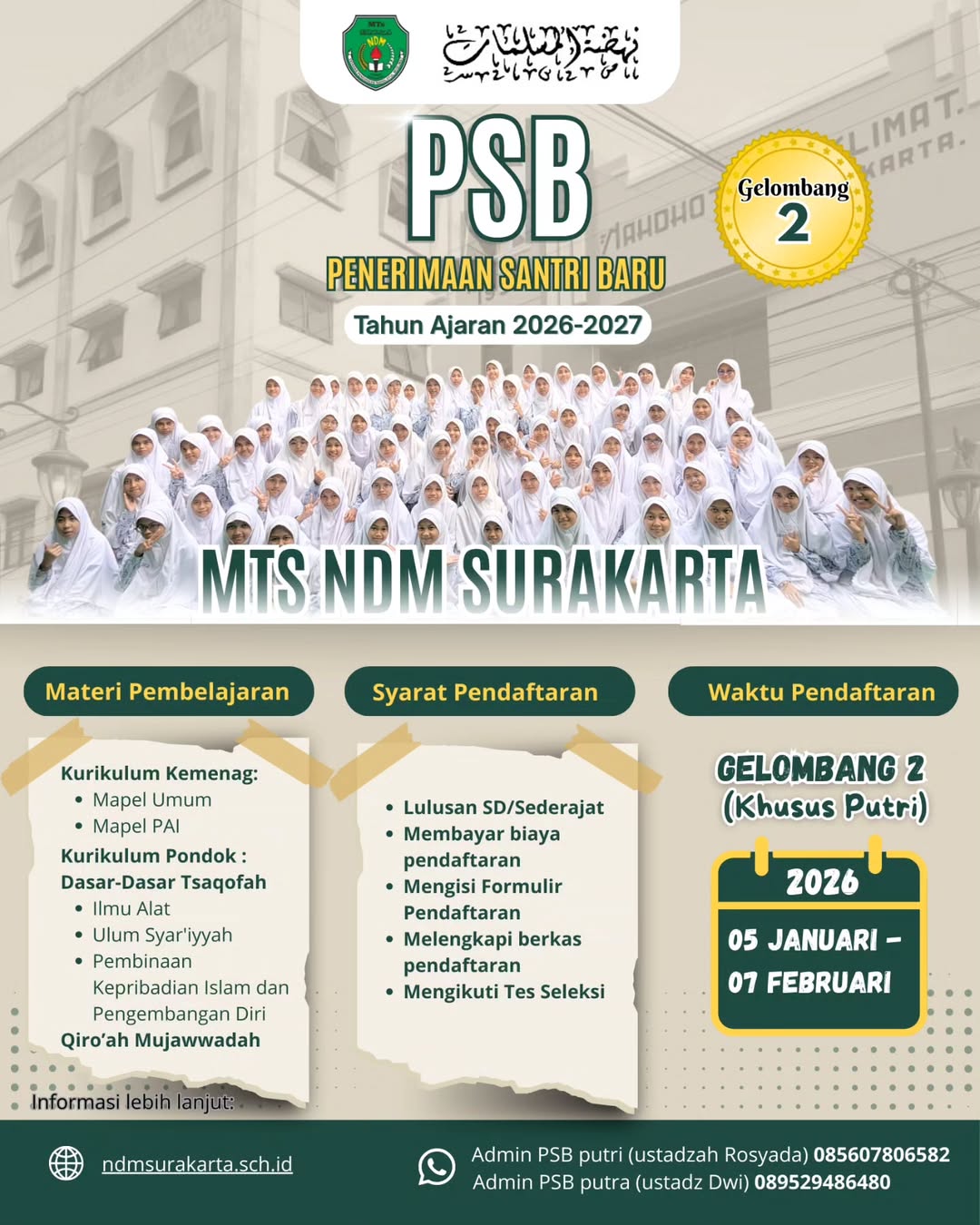 Brosur PSB Putri 1